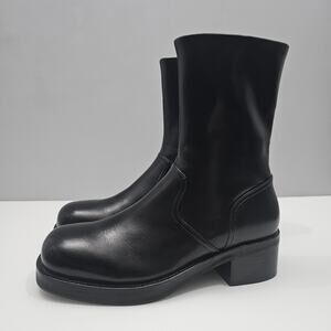 Jeffrey Campbell Liverpool 2 Ankle Boot Womens 8.5 Black Platform Heeled 90s